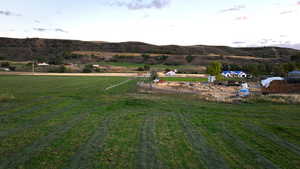 Mountain view featuring a rural view