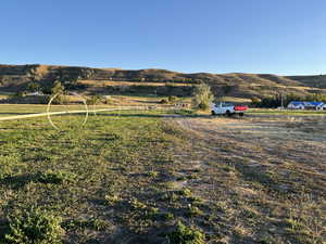 View of mountain feature with a rural view