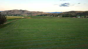 View of mountain feature with a rural view
