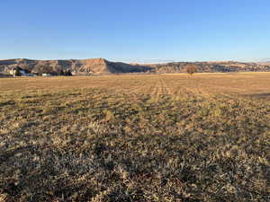 View of mountain feature with a rural view