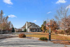 View of basketball court