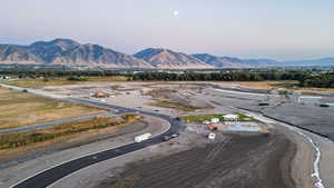 Exterior space featuring a mountain view