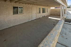 Basement covered patio