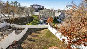 View of yard featuring a gazebo