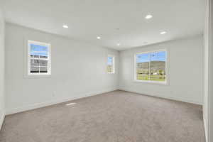 View of carpeted empty room