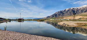 Water view featuring a mountain view