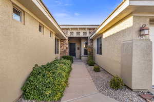 View of entrance to property