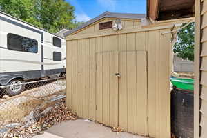 View of outbuilding