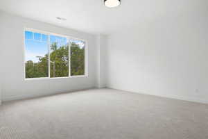 View of carpeted empty room