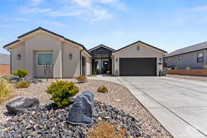 Ranch-style house with a garage