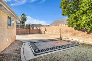 View of yard featuring a patio