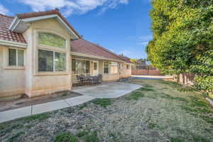 View of yard featuring a patio area