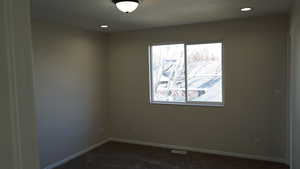 View of carpeted empty room