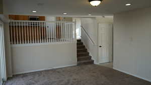 Stairway with carpet