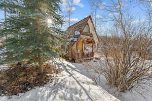 View of snow covered structure