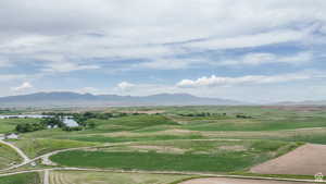 View of mountain feature with a water view