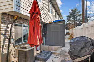 View of back entrance / patio