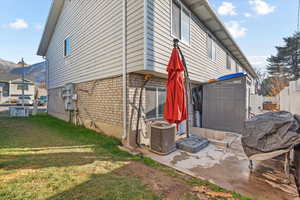 View of back entrance / patio