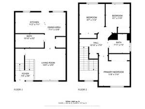 Floor plan with dimensions