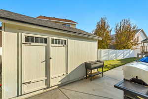 View of outbuilding