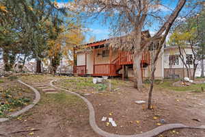 View of back of property