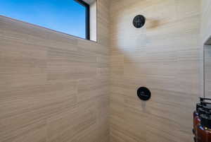 Details featuring tiled shower