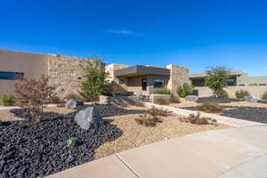 View of adobe home