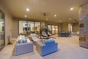 View of patio / terrace with an outdoor living space