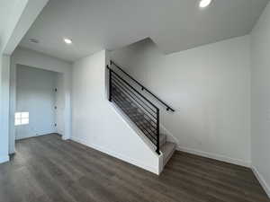 Stairs with wood-type flooring