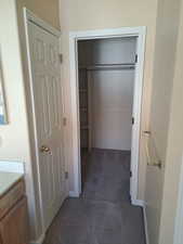 walk in primary closet