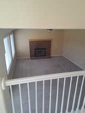 Nice family room with walk out to backyard and gas fireplace w/office.