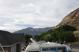 View of mountain background