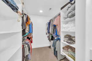 View of spacious closet