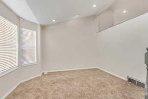 Empty room with carpet