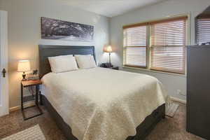 Bedroom featuring carpet flooring