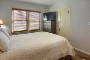 Bedroom featuring carpet flooring