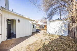 View of yard with a patio