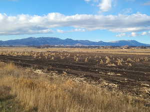 Mountain view featuring a rural view