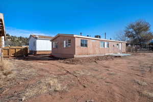 View of back of property