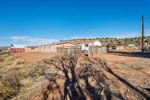 View of rear view of property