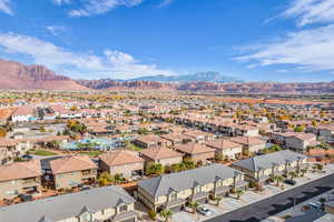 Bird's eye view featuring a mountain view