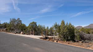 View of street featuring a mountain view