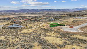 Bird's eye view featuring a mountain view