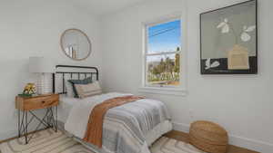 Bedroom featuring light hardwood / wood-style floors