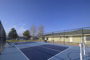 View of sport court with basketball court