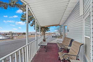 View of patio / terrace featuring covered porch