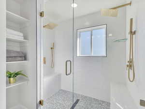 Bathroom with walk in shower