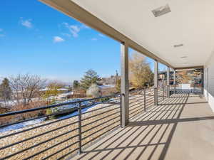 View of patio / terrace featuring a balcony