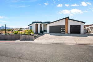 View of contemporary house