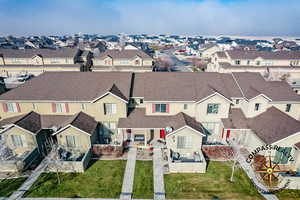 Birds eye view of property looking North